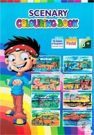 Scenary Colouring Book (Subject-Six Seasons Of Banladesh, Colour-Pestal, Age-8 Plus) (Code-21)